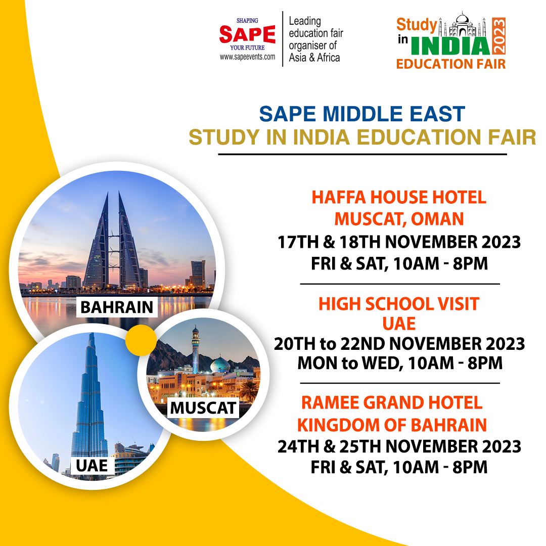 SAPE STUDY IN INDIA FAIR MIDDLE EAST